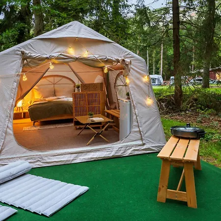 Romantisches Glamping Zelt Auf Ruegen - Uebernachten Mitten Im Kiefernwald - Nur 100m Bis Zum - Ideal Fuer Paare Und Kleine Familien - Zelt Nr 1 * Dranske